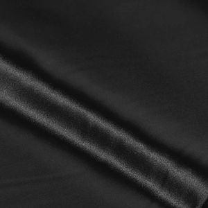 Tissu satin ignifuge, noir