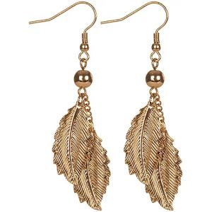 Boucles d'oreilles "feuilles de laurier"