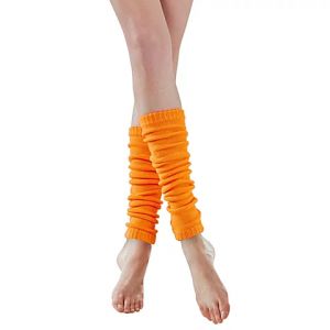 Gu&ecirc;tres en maille, orange fluo