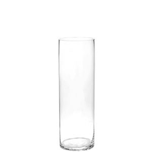 Vase en verre, cylindrique, 10 cm Ø