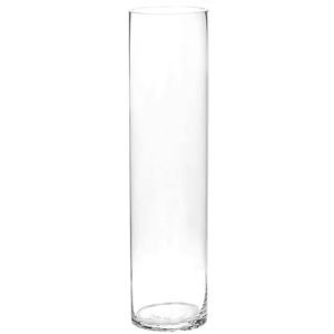 Vase en verre, cylindrique, 10 cm Ø