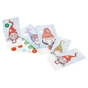 Kit de calendrier de l'Avent "lutins", bleu
