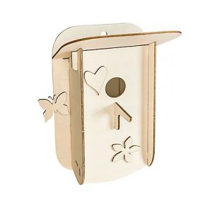 Kit créatif en bois nichoir, 14,5 x 21 cm