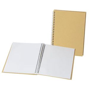 Carnets en carton,  sans fen&ecirc;tre, 15 x 21 cm, 60 feuilles, 2 pi&egrave;ces