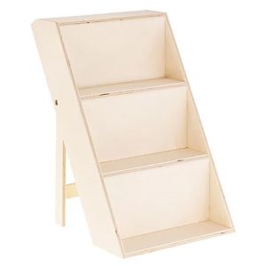 &Eacute;tag&egrave;re "&eacute;chelle" en bois, 19,5 x 30 x 23 cm