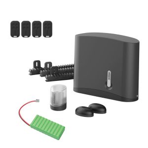 Motorisation Avidsen Zenia 250 avec batterie de secours pour portail coulissant de 4 m
