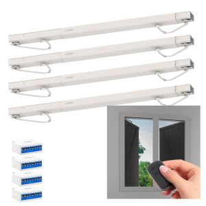 Lot de 4 motorisations connect&eacute;es pour volet battant Avidsen Home Open W