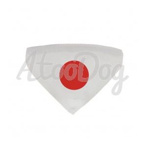 Collier bandana chien drapeau Japon