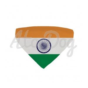 Collier bandana chien drapeau Inde