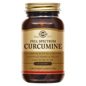 Solgar - Curcumine Full Spectrum, 30 Softgels - Compl&eacute;ments Alimentaires