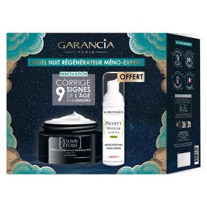 Garancia - Coffret - Rituel Nuit Régénérateur Méno-expert - A La Belle Etoile Crème Suprême De Nuit Régénératrice 40ml + Pschitt Magique Visage 30ml Offert - Crème De Nuit Anti-âge