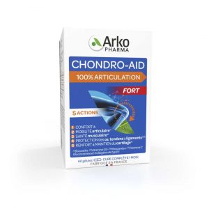 Arkopharma - Chondro Aid - 100% Articulation Prise En Charge Globale, 60 G&eacute;lules - Compl&eacute;ments Alimentaires