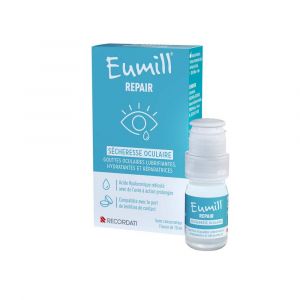 Bouchara-recordati - Eumill Repair - Gouttes Oculaires Lubrifiantes Et Hydratantes - S&eacute;cheresse Oculaire, 10ml - Collyres & S&eacute;rums Physiologiques