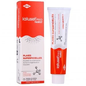 Ibsa Pharma - Ialuset Pro Family - Plaies Superficielles, Cr&egrave;me Tube De 100g - Cicatrisants & R&eacute;parateurs