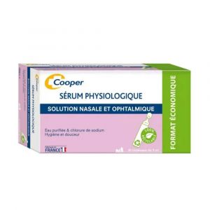 Cooper - S&eacute;rum Physiologique - Solution Nasale Et Ophtalmique - B&eacute;b&eacute;s Et Adultes, 40 Unidoses De 5ml - Nos Nouveaut&eacute;s