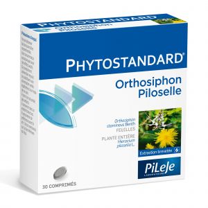 Pileje - Phytostandard - Orthosiphon Et Piloselle, 30 Comprim&eacute;s - Cr&egrave;mes Jambes Lourdes