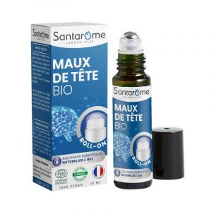 Santarome - Maux De T&ecirc;te Bio - Roll On, 10ml - Sources D'Inconfort