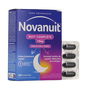 Sanofi - Novanuit - Nuit Compl&egrave;te, 20 Comprim&eacute;s - Compl&eacute;ments Alimentaires