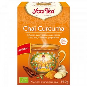 Yogi-tea - Cha&iuml; Curcuma, 17 Sachets - Compl&eacute;ments Alimentaires