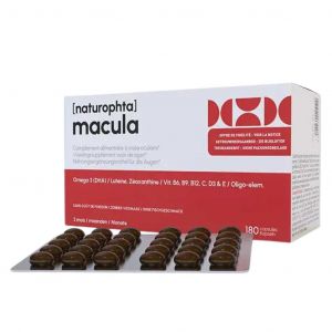 Dulcis Health Science - Naturophta Macula - Compl&eacute;ment Alimentaire &Agrave; Vis&eacute;e Oculaire, 180 Capsules - Compl&eacute;ments Alimentaires