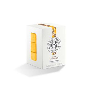 Roger & Gallet - Bois D'Orange - Savon Bienfaisant - Mains Et Corps, 3x100g - Savons Solides