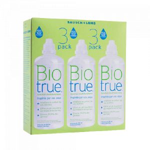 Bausch + Lomb - Biotrue - Solution Multifonctions, 3 X 300ml - Entretien Lentilles De Contact
