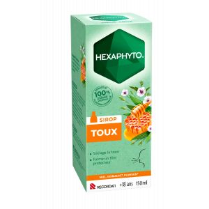Bouchara-recordati - Hexaphyto - Sirop Toux - Adultes, 150ml - Nez & Gorge