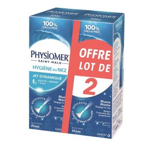 Physiomer - Hygi&egrave;ne Du Nez - Jet Dynamique, 2x135ml - Nez & Gorge