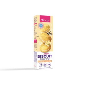 Milical - Biscuits Fourr&eacute;s Vanille, 4 Sachets De 2 Biscuits - Compl&eacute;ments Alimentaires