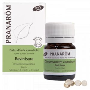 Pranarom - Perles De Ravintsara Bio, 60 Minicaps - Huiles Essentielles