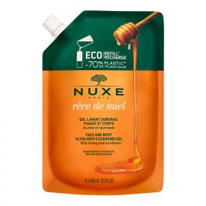 Nuxe - R&ecirc;ve De Miel - Eco Recharge Gel Lavant Surgras - Visage Et Corps - Peaux S&egrave;ches Et Sensibles, 400ml - Gel Nettoyant