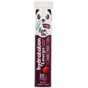 Panda Tea - Hydratation & &Eacute;nergie - Cassis Fraise, 20 Pastilles - Min&eacute;raux & Oligo-&eacute;l&eacute;ments