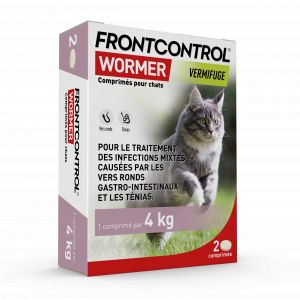 Frontline - Frontcontrol Wormer - Vermifuge Pour Chats, 2 Unit&eacute;s - Anti-parasitaires