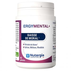 Nutergia - Ergymental + - Baisse De Moral, 60 G&eacute;lules - Compl&eacute;ments Alimentaires