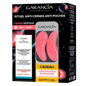 Garancia - Coffret - Rituel Anti-cernes Anti-poches - Larmes De Fant&ocirc;me Roll-on Multi-actions Paupi&egrave;res Et Yeux 10ml + 2 Patchs Yeux En Silicone R&eacute;utilisables Offerts - Coffret & Cadeau