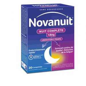 Sanofi - Novanuit - Nuit Compl&egrave;te 1.9mg, 40 Capsules - Compl&eacute;ments Alimentaires