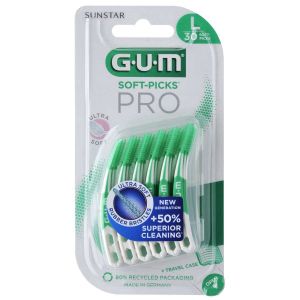 Gum - Soft-picks Pro 691 - Brossette Interdentaire Large, 30 Unit&eacute;s - Brossettes