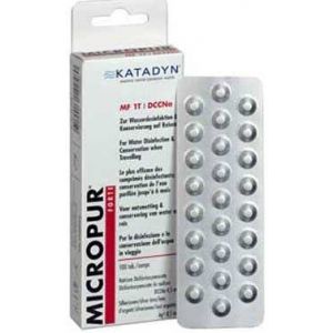Katadyn - Micropur Forte, Dccna, D&eacute;sinfectant Conservateur Pour Eau, 100 Comprim&eacute;s - Piluliers, Accessoires & Produits Divers