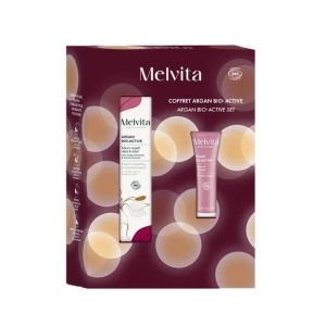 Melvita - Coffret - Argan Bio-active - Sérum Expert Rides & Eclat 30ml + Crème Lift & Fermeté 10ml Offerte - Crème De Jour Anti-âge
