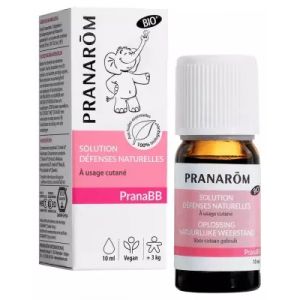 Pranarom - Pranabb - Solution D&eacute;fenses Naturelles Bio, 10ml - Huiles Essentielles