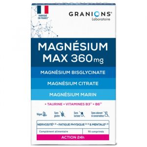 Laboratoire Des Granions - Magn&eacute;sium Max 360 Mg, 90 Comprim&eacute;s - Tonus & Vitalit&eacute;