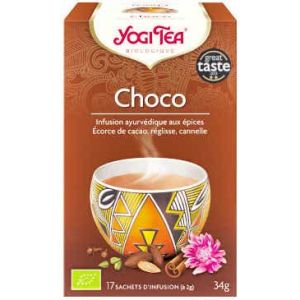 Yogi-tea - Choco - Infusion Ayurv&eacute;dique Aux &Eacute;pices, 17 Sachets - Compl&eacute;ments Alimentaires
