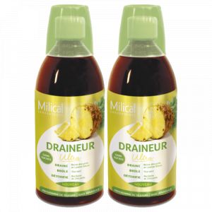 Milical - Draineur Ultra Ananas, 2x500ml - Compl&eacute;ments Alimentaires