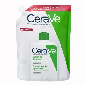Cerave - Cr&egrave;me Lavante Hydratante Eco-recharge - Visage Et Corps - Peaux S&egrave;ches &Agrave; Tr&egrave;s S&egrave;ches, 473ml - Gels Douche
