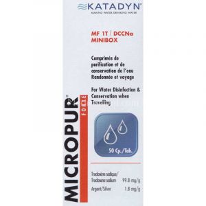Katadyn - Micropur Forte - Comprim&eacute;s De Purification Et Conservation De L'Eau - Randonn&eacute;e Et Voyage, 50 Comprim&eacute;s - Trousses & Accessoires