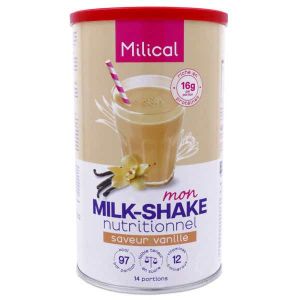 Milical - Milk-shake Nutritionnel - Saveur Vanille, 14 Portions - Compl&eacute;ments Alimentaires