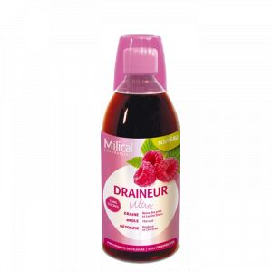 Milical - Draineur Ultra Framboise, 500ml - Compl&eacute;ments Alimentaires