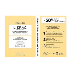 Lierac - Sunissime - Duo Les Capsules Pr&eacute;paratrices, 2x30 Capsules - Compl&eacute;ment Alimentaire Bronzage & Solaire