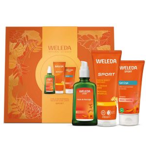 Weleda - Coffret - Sport Arnica - Huile De Massage 100ml, Gel Douche 200ml, Gel Cryo 100ml - Gels Douche