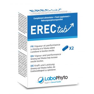 Labophyto - Erectab - Stimulant Sexuel Rapide Vigueur Et Performance, 2 Comprim&eacute;s - Compl&eacute;ments Alimentaires